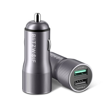 $6.99 for BlitzWolf� BW-SD2 30W QC3.0 2.4A Dual USB Ports Fast Car Charger