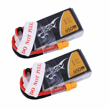 TATTU 3S 11.1V 650mAh 75C 3S1P Lipo Battery XT30U-F Plug for 90 to 180mm RC Drone FPV Racing