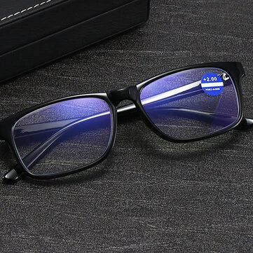 Unisex Anti-blue Light Full Frame Casual Business HD Reading Glasses Presbyopic Glasses