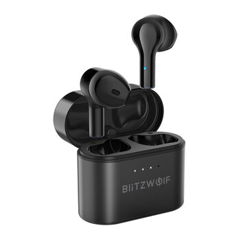 BlitzWolf BW FYE9 TWS Wireless Earbuds bluetooth 5.0 Earphone Half In ear QCC3020 CVC8.0 DSP Noise Reduction Low Latency Gaming Headphone with Mic