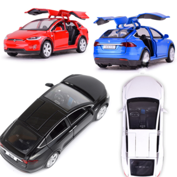$12.70 for Baosilun1:32 Simulation Tesla MODEL X90 Alloy Car Model Children Sound And Light Toys