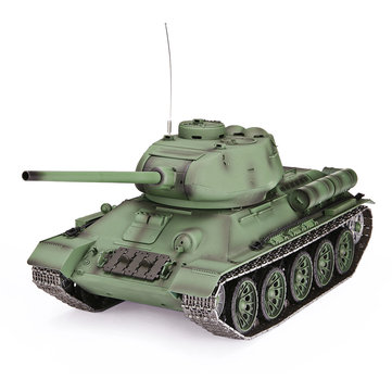 Heng Long 3909 1 116 2.4G T 34 Rc Car Battle Tank Metal Track W Sound Smoke Toy
