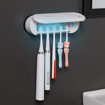 2 in 1 UV Light Electric Toothbrush Sterilizer Holder Automatic Toothbrush Drying