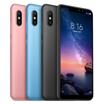 US$197.49 14% Xiaomi Redmi Note 6 Pro Global Version 6.26 inch 3GB 32GB Snapdragon 636 Octa core 4G Smartphone Smartphones from Mobile Phones & Accessories on banggood.com