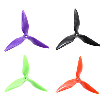 10 Pairs Eachine Wizard X220S RC Drone 5051 3 Blade Propellers Purple 5.0mm Mounting Hole