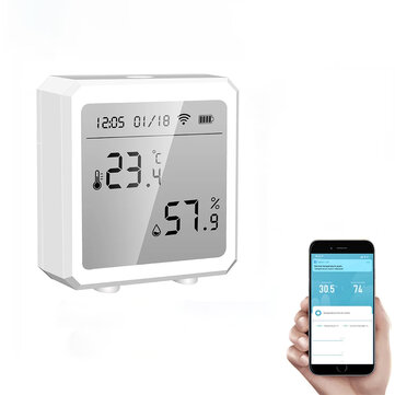 Tuya Smart WiFi Temperature Humidity Sensor Indoor LCD Display Hygrometer Thermometer Support Alexa Google Home