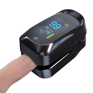 Boxym Finger Pulse Oximeter PI PR SPO2 Monitor OLED Blood Oxygen Saturation Heart Rate Monitor Oxymeters Medical Tool