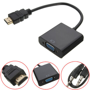 Cable car Vice Screenplay HD Port Male to VGA With Audio HD Video Cable Wire Converter Adapter Sale -  Banggood USA-arrival notice