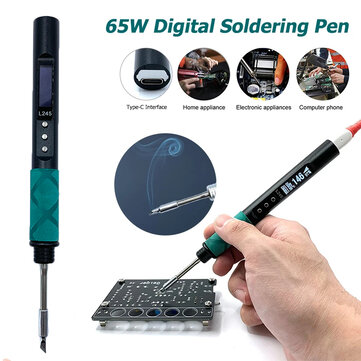 65W L245 Electric Soldering Iron Power Supplying Aluminum Alloy CNC Shell QC PD Type-C Compatible JBC245