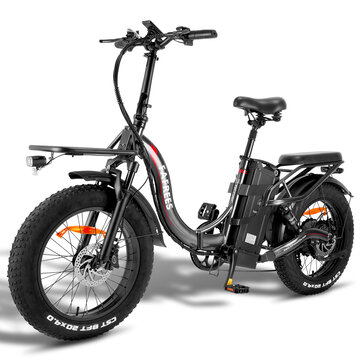 [EU DIRECT] FAFREES F20 X-MAX Electric Bike 750W Motor 48V 30AH Battery 20*4.0inch Fat Tires 180-220KM Max Mileage 150KG Max Load Folding Electric Bicycle