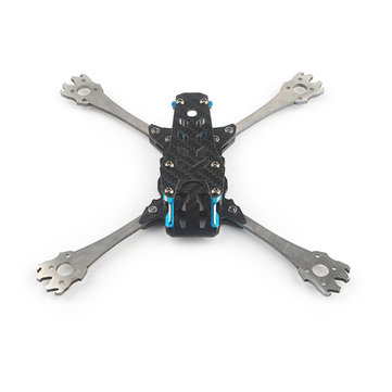 Realacc Real6 210mm Wheelbase 3mm Arm Titanium Alloy Carbon Fiber 5 Inch Frame Kit for RC Drone