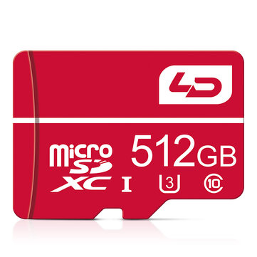 LD 512G Class 10 High Speed TF Memory Card Micro SD Card Flash Card Smart Card for Phone Camera Driving Recorder