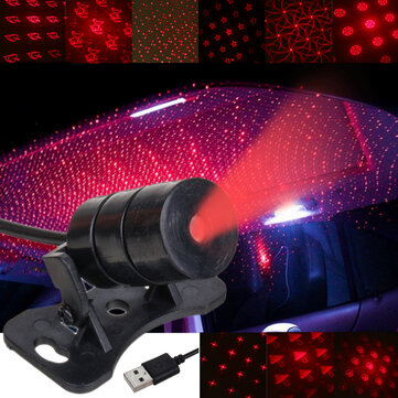 Mini Led Car Roof Ceiling Star Night Light Projector Lamp Interior Atmosphere Decoration Starry Usb Plug Banggood Com - Car Ceiling Led Lamp
