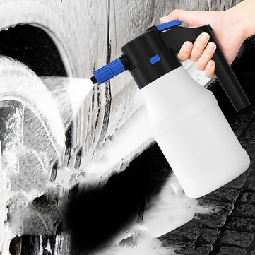 1.5L Cordless Electric Foam Sprayer Car Wash Watering USB Charging Air Pressure Watering Can Spray Gardening Sprinkler Head Watering Flowers