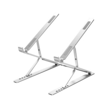 Laptop Computer Stand for Desk Aluminium Laptop Riser with 6+9 Levels Height Adjustment. Adjustable Portable Foldable Stable Laptop Holder. Compatible with All Notebooks iPads Tablets up to 17.3