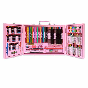 115 Pcs Deluxe Art Box Set Pencil Crayon Marker Pastel Paint Children's Brush Stationery Case