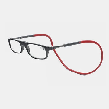 Unisex Portable Easy Carry Magnet Long-leg Telescopic Head Holder Reading Glasses Presbyopic Glasses