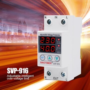 916 Dispositivo di protezione da ripristino della tensione Valore di ripristino regolabile Tempo di protezione automatico da sottotensione regolabile 40A SVP 