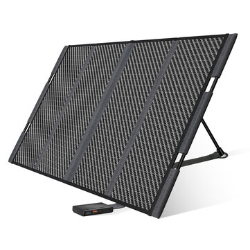 [EU/USA Direct] Foursun 18V 100W（150W Peak） Portable Solar Panel for Power Station Foldable Shingle IP67 Waterproof Independent Support Rod for Solar Generator Power Bank 12V Car Battery