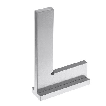 Drillpro Machinist Square 90º Right Angle Engineer Carpenter Square with Seat Precision Ground Steel Hardened Angle Ruler