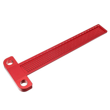 ExcLent Aluminium Alloy T-260 Hole Positioning Metric Measuring Ruler 260Mm Precision Marking T-Rule Scriber Ruler Woodworking Tool