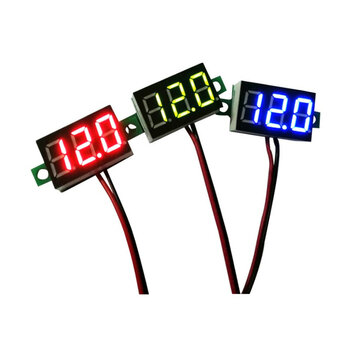 Mini 0.36 Inch LED Display Digital Voltmeter Voltage Tester Voltage Meter Car Motorcycle Volt Tester DC0-30V Capacity