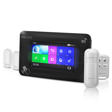 ONLY $99.99 For DIGOO DG-HAMA All Touch Screen 3G Version Smart Home Security Alarm System Kits