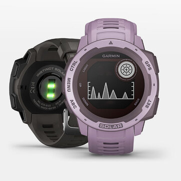 GARMIN Instinct Solar Watch GPS Multiple Sports Modes Pulse Ox Optical Heart Rate Detection USB Charging Waterproof Bluetooth Smart Wristband