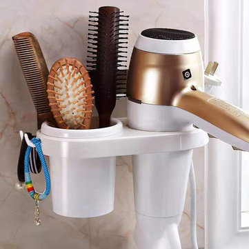 Hair Dryer Rack Comb Holder Bathroom Storage Organizer Self-adhesive Wall  Mounte Sale - Banggood USA sold out-arrival notice-arrival notice