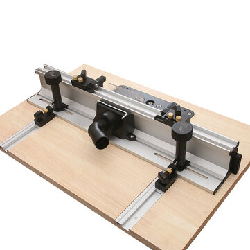 Wnew Woodworking Router Table Fence Aluminium Profile Fence System 700mm with Sliding Brackets Bit Guard