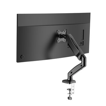BlitzWolf® BW-MS1 Monitor Laptop Stand with Pneumatic Arm, 360° Rotation, +90° to -45° Tilt, 180°Swivel, Adjustable Height and Cable Management