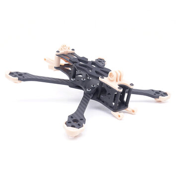 STEELE5 PLUS 220mm Wheelbase 5mm Arm Thickness Carbon Fiber X Type 5 Inch Frame Kit  Support VISTA  / DJI Air Unit for RC Drone FPV Racing