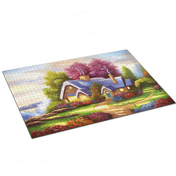 $15.1 for 1000 Pieces Landscape Architecture Scene Series Decompression Jigsaw Puzzle Toy Indoor Toys