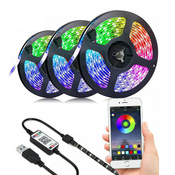 LED Set Light With 5V 5050RGB Colorful TV Background Light with USB Bluetooth Smart Atmosphere Light Strip