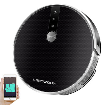 [BR Direct] LIECTROUX C30B Smart Robot Vacuum Cleaner 6000Pa Suction Navigation with Memory WiFi Application Electric Water Tank Brushless Motor