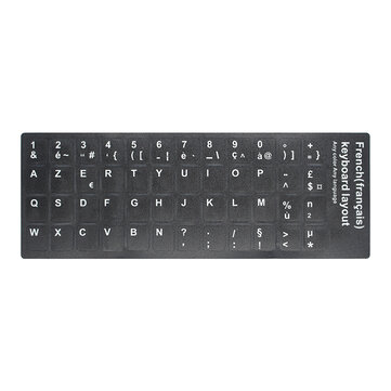Standard Laptop Notebook Keyboard Stickers German Russian Spanish French Italian Arabic 6 Language