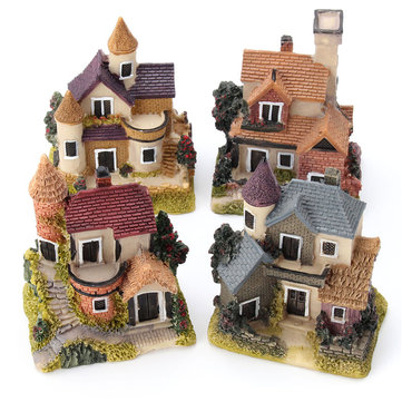 4X Girls with Hat Miniature Figurine Dollhouse Garden Decor Micro Landscape  KQ 