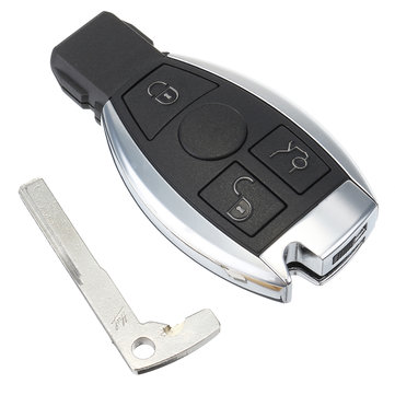 3 Tasten Funk Fernbedienung Schlüssel BGA Chip 433MHz Für Mercedes-Benz
