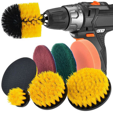 15% OFF for 8pcs Drill Brush Scrub Pads Power Scrubber Cleaning Kit