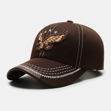 Men Cotton Retro Eagle Embroidery Pattern Sunvisor Casual Dad Hat Baseball Hat