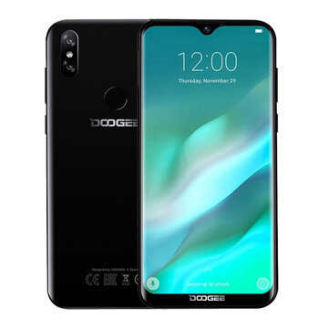 DOOGEE Y8 6.1 Inch HD Waterdrop Display Android 9.0 3GB RAM 32GB ROM MT6739 Quad Core 4G Smartphone