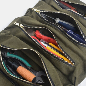 Multi functional Canvas Suspension Car Storage Bag Tool Bag Portable Storage Bag For Car Kit