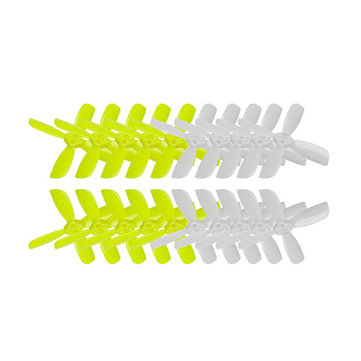10 Pairs KINGKONG/LDARC 2035 51.6mm 4-blade Propeller CW CCW 1.5mm Mounting hole for RC Drone