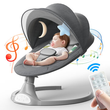 Bioby Baby Swing Baby Bed Lounger Bouncer Jumper for bluetooth Music Five Gear Swing Cradle Crib Remote Control Baby Rocker Set