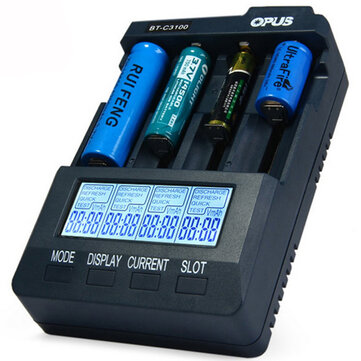 $31.99 for Opus BT-C3100 V2.2 4Slots LCD Intelligent Universal Charger