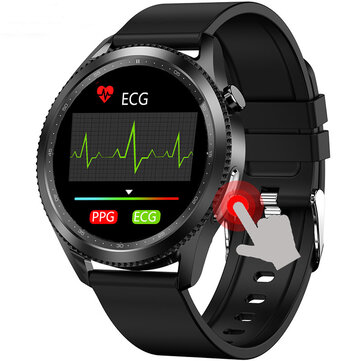 North Edge E102 1.28 inch Full-Touch Screen ECG Monitor Heart Rate Blood Pressure SpO2 Body Temperature Measurement IP67 Waterproof 230mAh Smart Watch