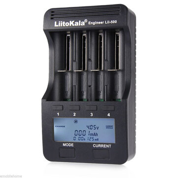 LiitoKala Lii 500 LCD Screen Display Smartest Lithium And NiMH Battery Charger 18650 26650