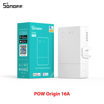 SONOFF Pow Origin 16A Wifi Smart Power Meter Switch Overload Protector Relay Device Energy Monitoring eWeLink Alexa Google Home POWR316