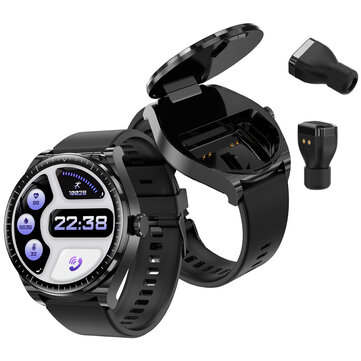 BlitzWolf® BW-HW1 1.53 inch HD 2 in 1 Smart Watch Built-in TWS Earbuds bluetooth Earphone Multiple Health Monitor bluetooth Call Heart Rate Blood Pressure Smart Watch