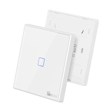 SONOFF T2EU RF Remote Controller 86 Type Wall Panel Sticky 433MHz RF Remote Control 1/2/3 Gang Works With SONOFF TX Wifi Wall Switch